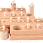 wooden knobbed cylender fine motor skills