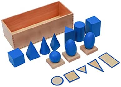 Wooden shapes set for montessori kids