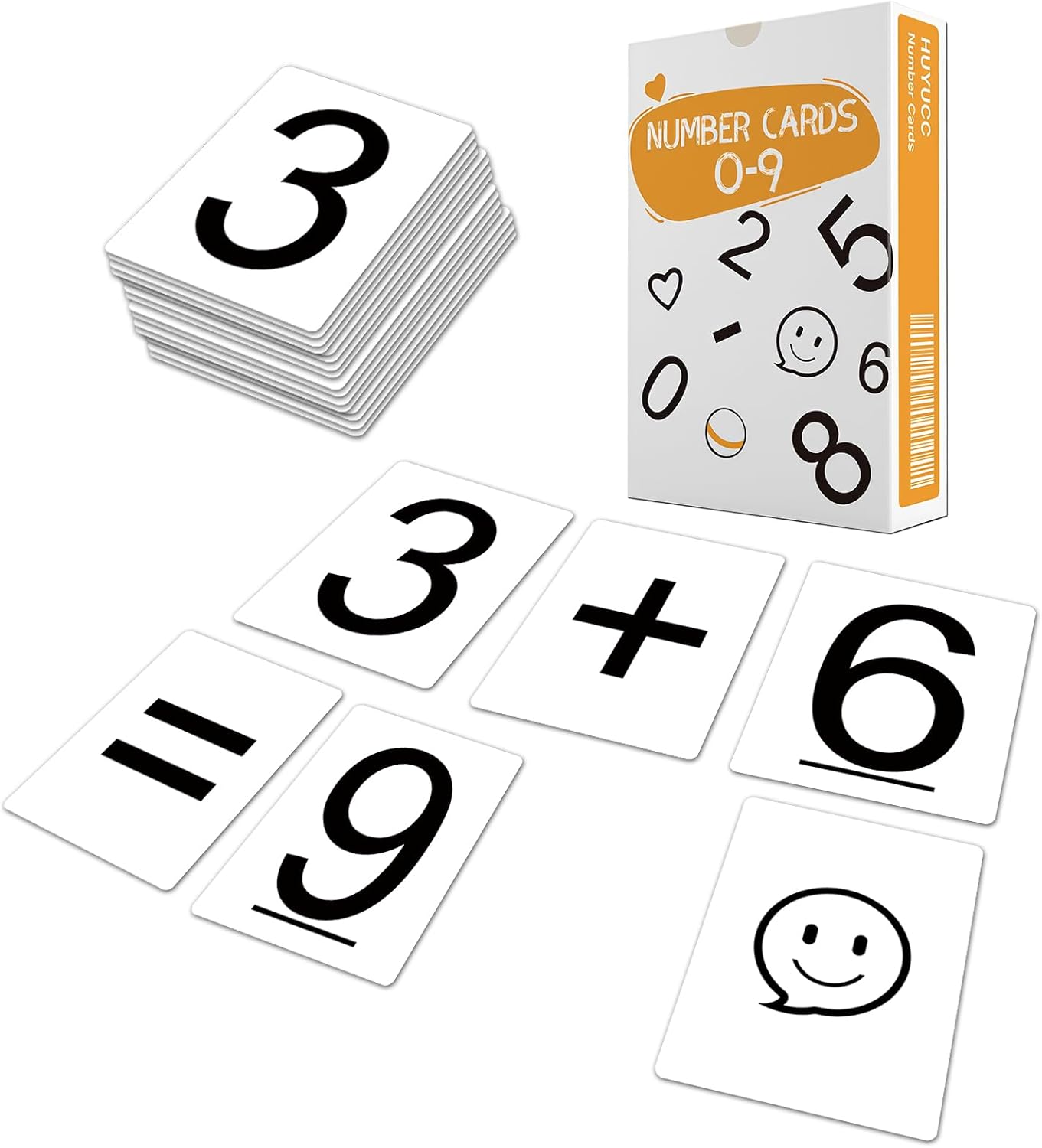 Number cards for maths recognition