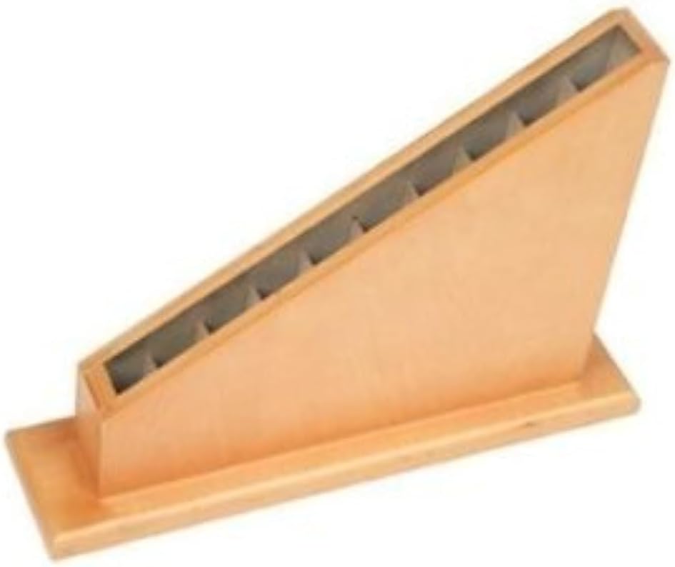 wooden stand for holding long rods for montessori