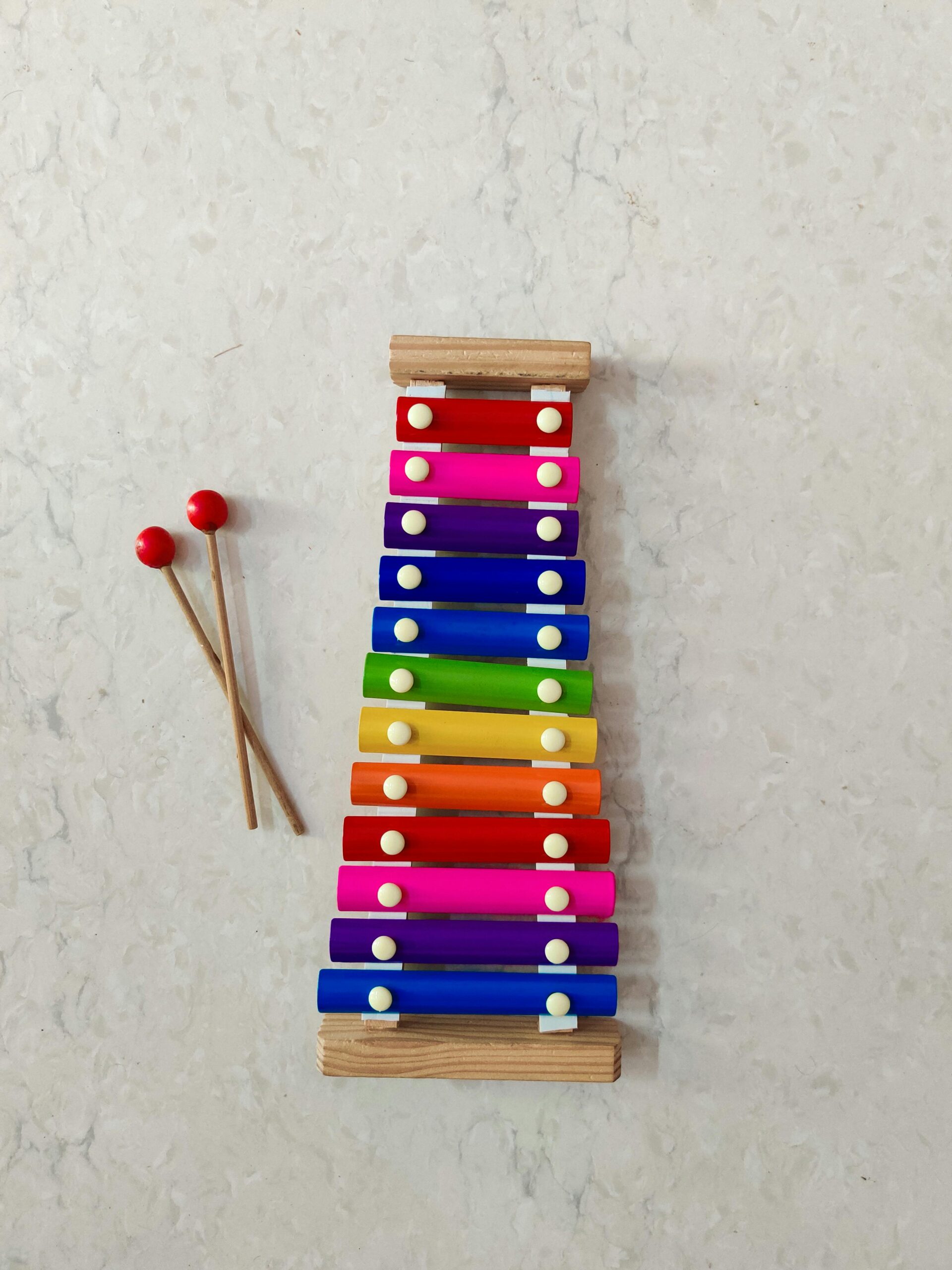 Wooden xylophone Montessori music toy for autistic toddlers