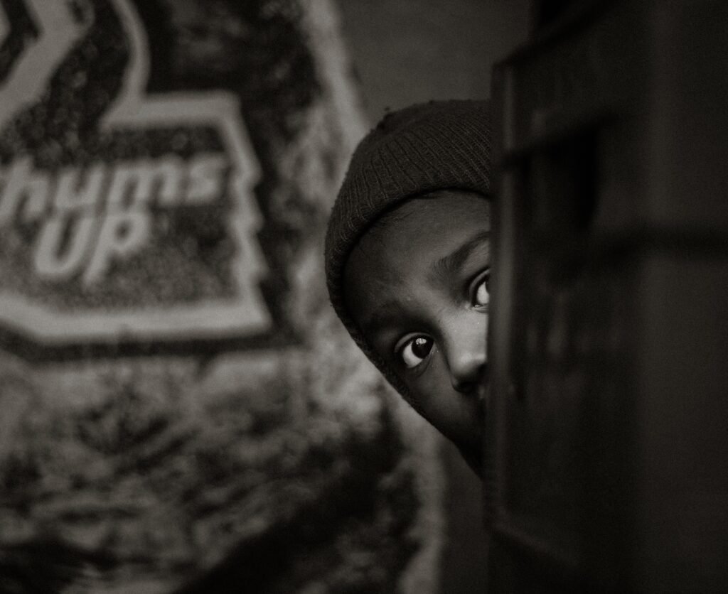 shy child